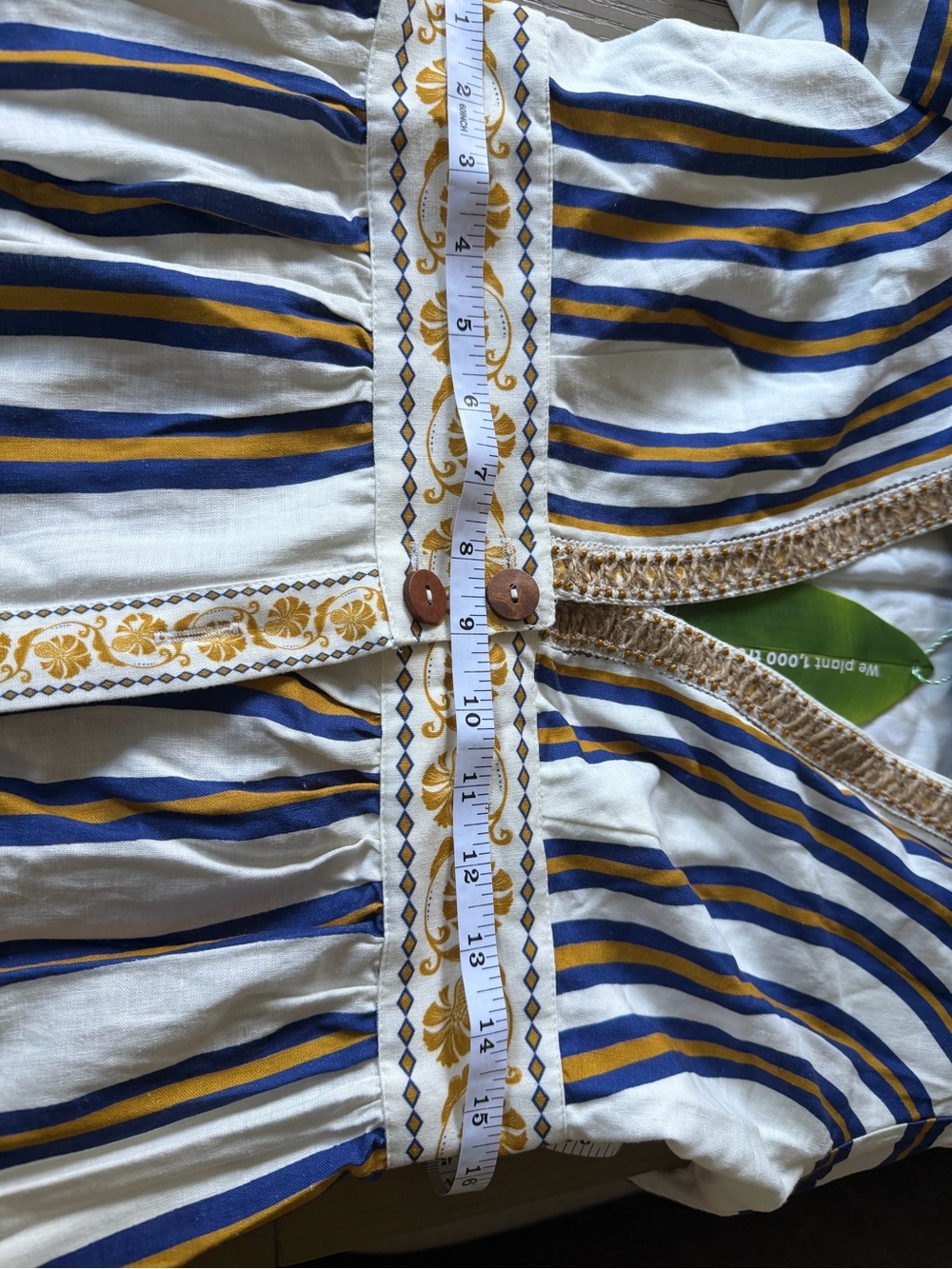 NWT Beautiful Boho Pineapple Deco Maxi Dress by FARM Rio - Size M - Picture 6 of 7